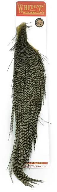 Whiting Bronze 1/2 Cape Grizzly dyed Dun 