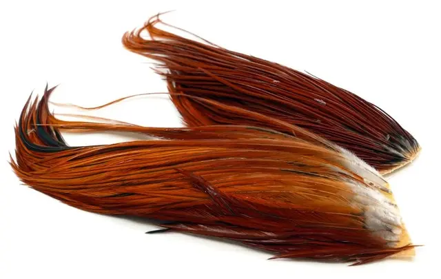 Whiting Bugger Pack Brown Lange fjær med naturlig tapering 