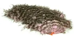 Whiting Mini Bird Fur Grizzly dyed Pink Grizzly dyed Shell Pink
