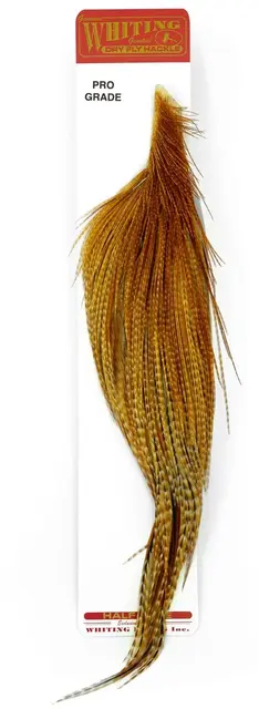 Whiting Pro Grade 1/2 Cape Dark Ginger Barred Dark Ginger 