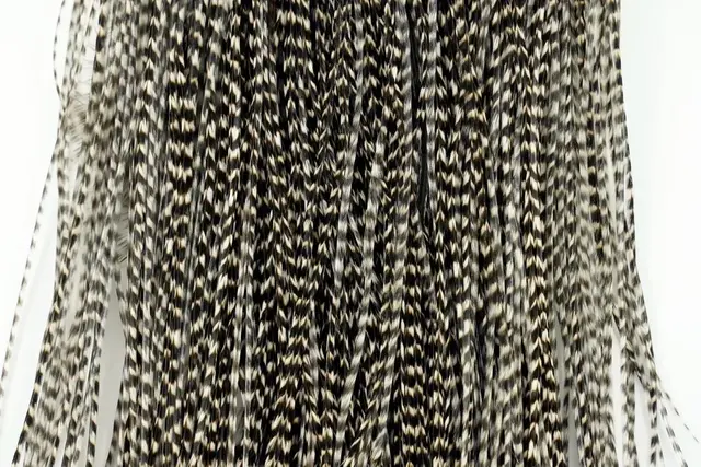 Whiting Pro Grade Midge Saddle Grizzly Førsteklasses nakkefjær til fluer 18-24 