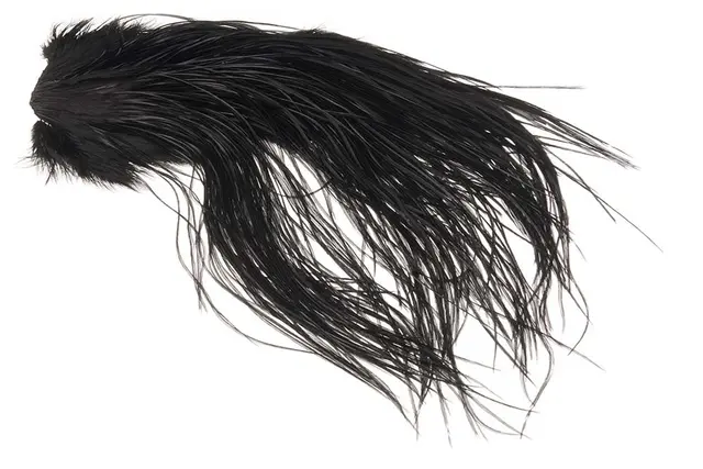 Whiting Dry Fly Saddle Black Bronsegradering 