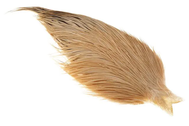 Whiting Dry Fly Saddle Light Ginger Bronsegradering 