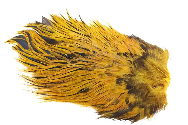 Feathermaster Rooster Saddle Badger Copper Olive 