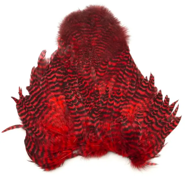 Whiting Rooster SH/C Grizzly Grizzly dyed Red 