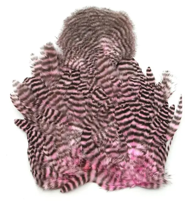 Whiting Rooster SH/C Grizzly Grizzly dyed Shell Pink 