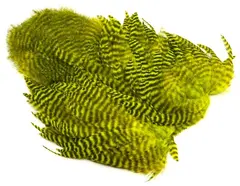 Whiting Rooster SH/C Grizzly Grizzly dyed Fl. Yellow Chartreuse