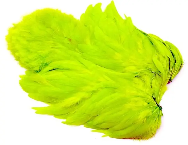Whiting Rooster SH/C White White dyed Fl. Green Chartreuse 