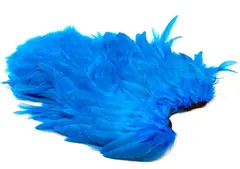 Whiting Rooster SH/C White White dyed Kingfisher Blue