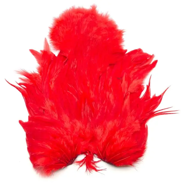 Whiting Rooster SH/C White White dyed Red 