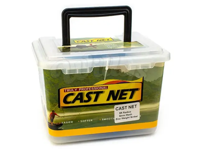Wiggler kastenett 2,8m 6mm masker Casting Net kastegarn 