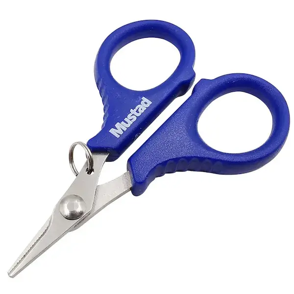 Mustad Serrated Braid Scissor Perfekt for å kutte alt av liner 