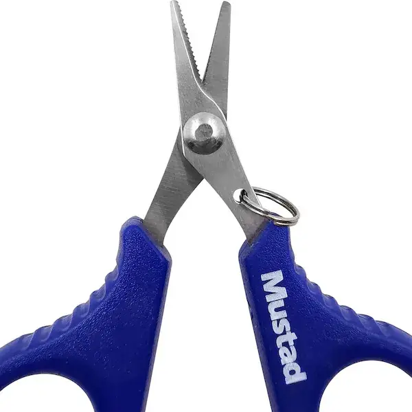 Mustad Serrated Braid Scissor Perfekt for å kutte alt av liner 