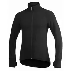 Woolpower Full Zip Jacket 600 Black XS Jakke m/glidel&#229;s 600g/m2 fra Ullfrott&#232;