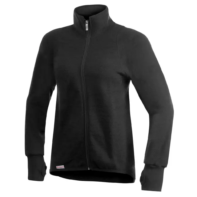 Woolpower Full Zip Jacket 600 Black XS Jakke m/glidelås 600g/m2 fra Ullfrottè 