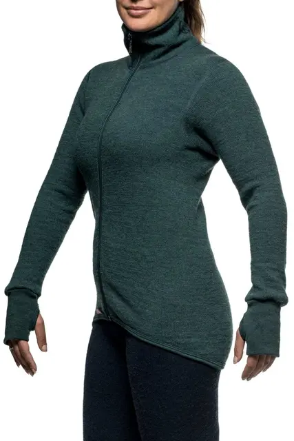 Woolpower Full Zip Jacket 400 Forest XS Jakke m/glidelås 400g/m2 fra Ullfrottè 
