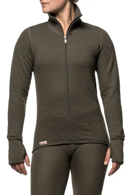 Woolpower Full Zip Jacket 400 Pine XS Jakke m/glidelås 400g/m2 fra Ullfrottè 