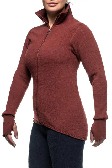 Woolpower Full Zip Jacket 400 Rust XS Jakke m/glidelås 400g/m2 fra Ullfrottè 