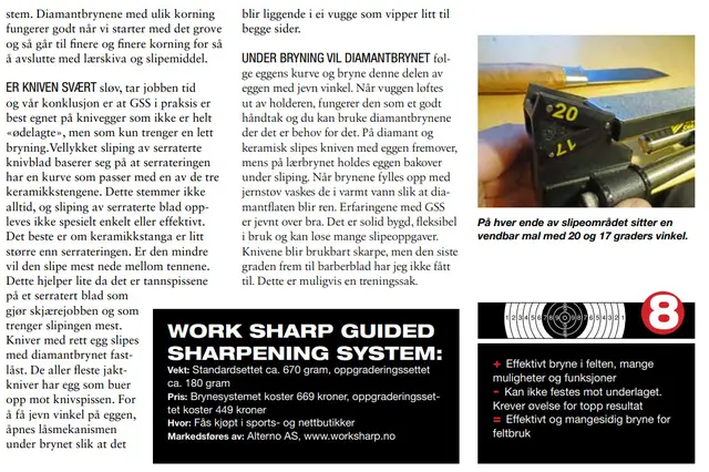 Work Sharp GSS Guided Bryne System Topp sliperesultat raskt og enkelt 