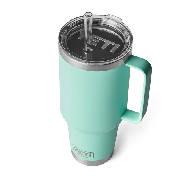 Yeti Rambler Straw Mug 1,2L Sea Foam Stor isloert drikkekopp med sugerør 