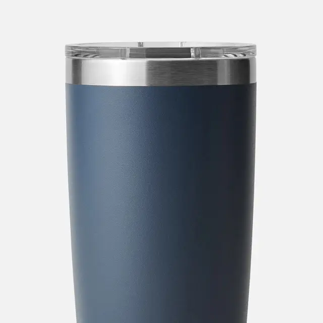 Yeti Rambler Tumbler 20 Black 591ml Stor isolerad drickskopp med drickslock 