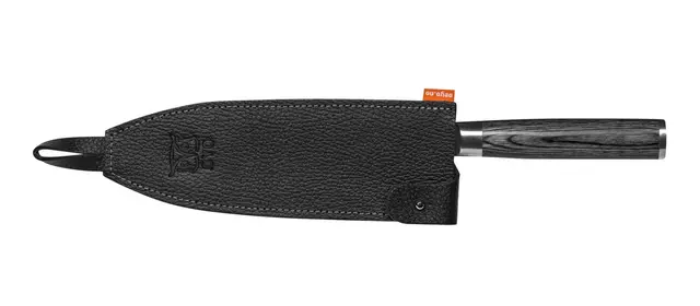 Øyo Opal Santoku kokkekniv Kokkekniv med sort skaft og 16cm blad 