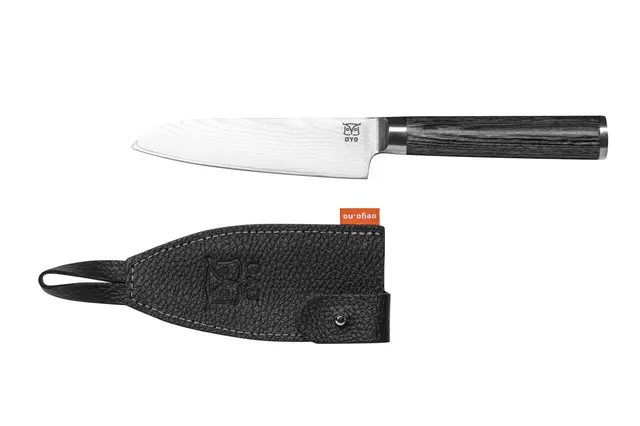 Øyo Opal Santoku Universalkniv Sort skaft, 11,5cm 