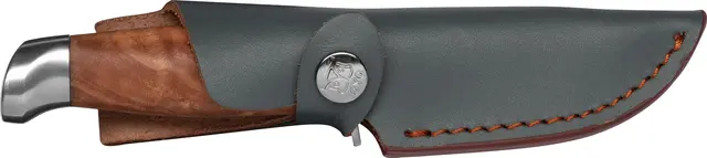 Øyo Geilo Junior Slirekniv 19,5 cm Med lærslire og oliventre 